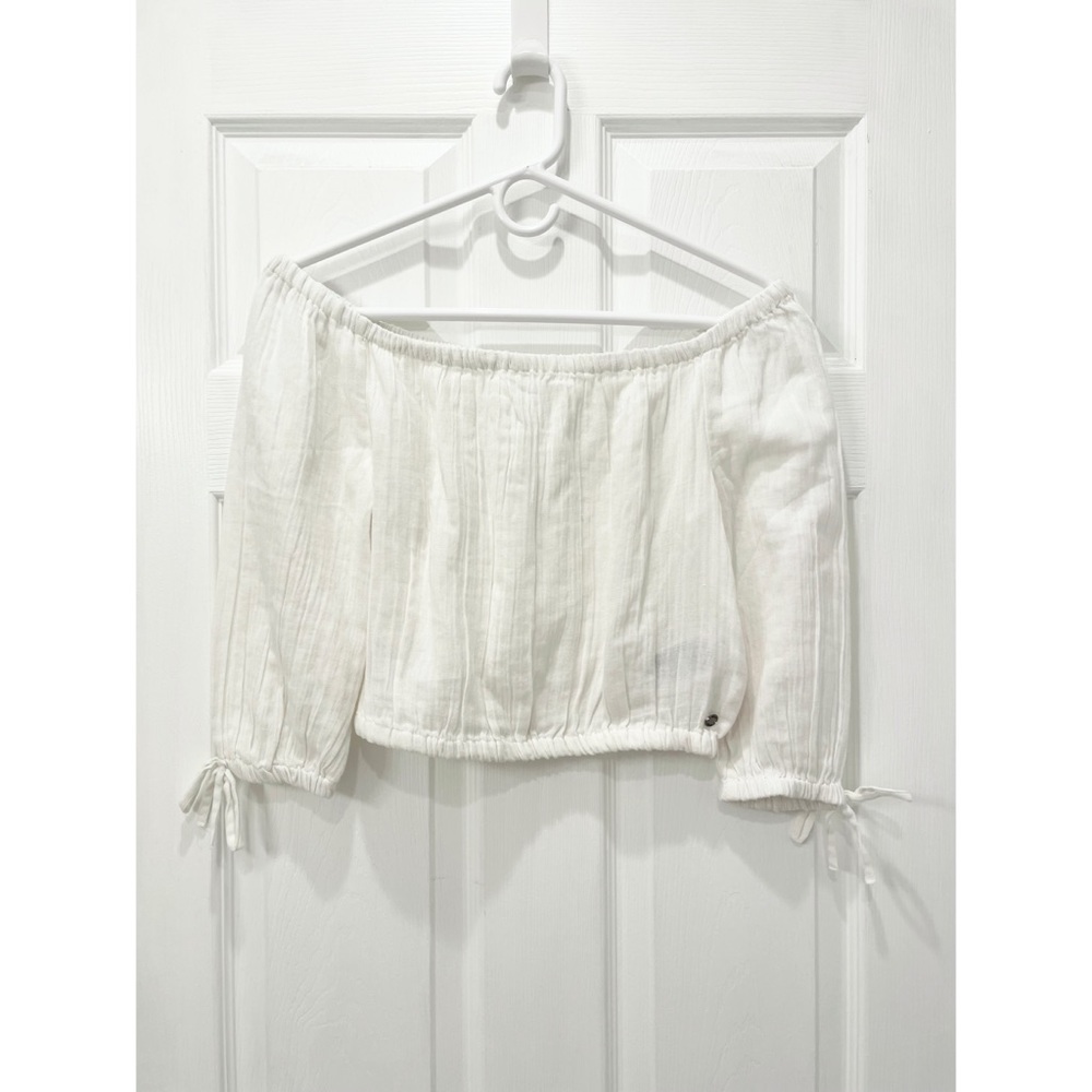 Roxy Off The Shoulder Gauze Top